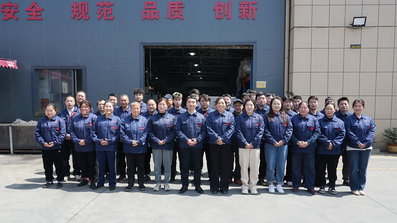Group photo of the factory team