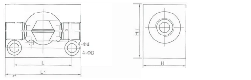 Overall Dimensions of 2 Way Shut Off Ball Valve