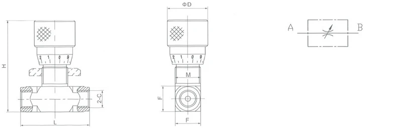 Size of Bidirectional Throttle Valve