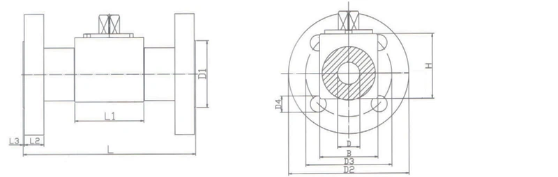 Size of Flanged Ball Valves