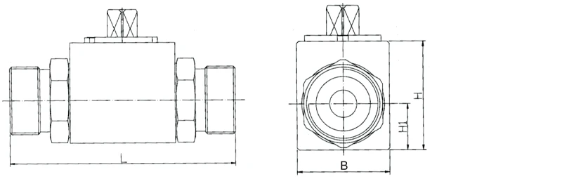 Size of JZQ Manual Hydraulic Ball Valve