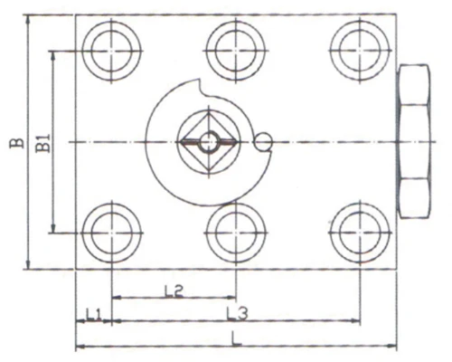 size of KHP 2 way Hydraulic Ball Valve