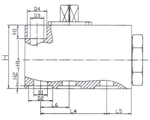 size of KHP3K Three way Hydraulic Ball Valve