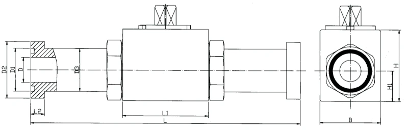 size of SAE flanged high pressure ball valves