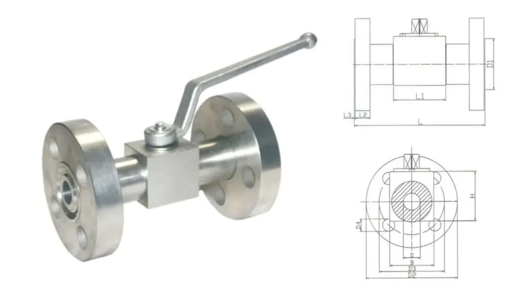 flanged ball valve dimensions