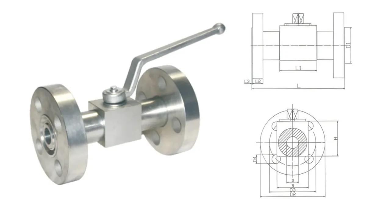 flanged ball valve dimensions