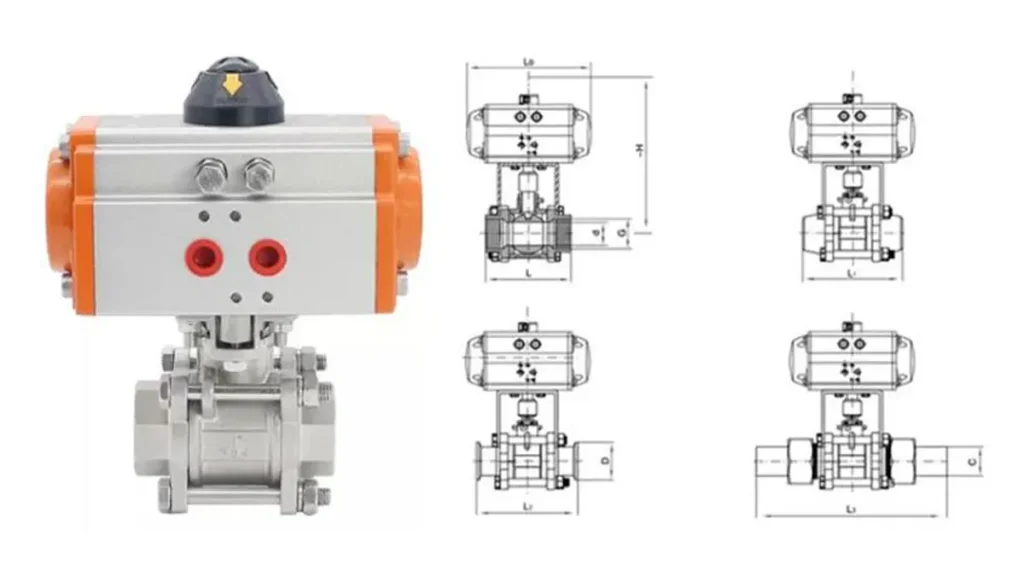 pneumatic actuated ball valve working principle