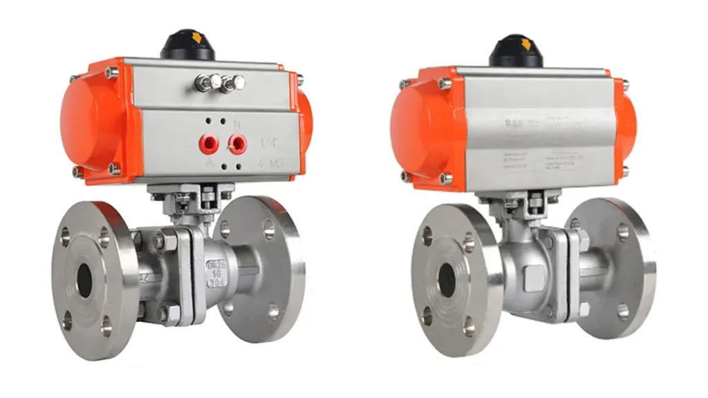 what is a pneumatic actuated ball valve
