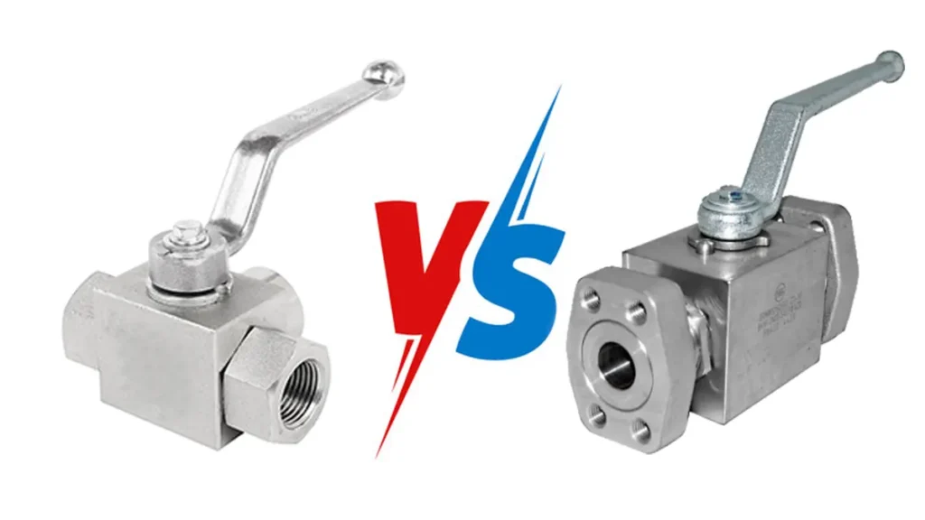 flanged vs threaded ball valve
