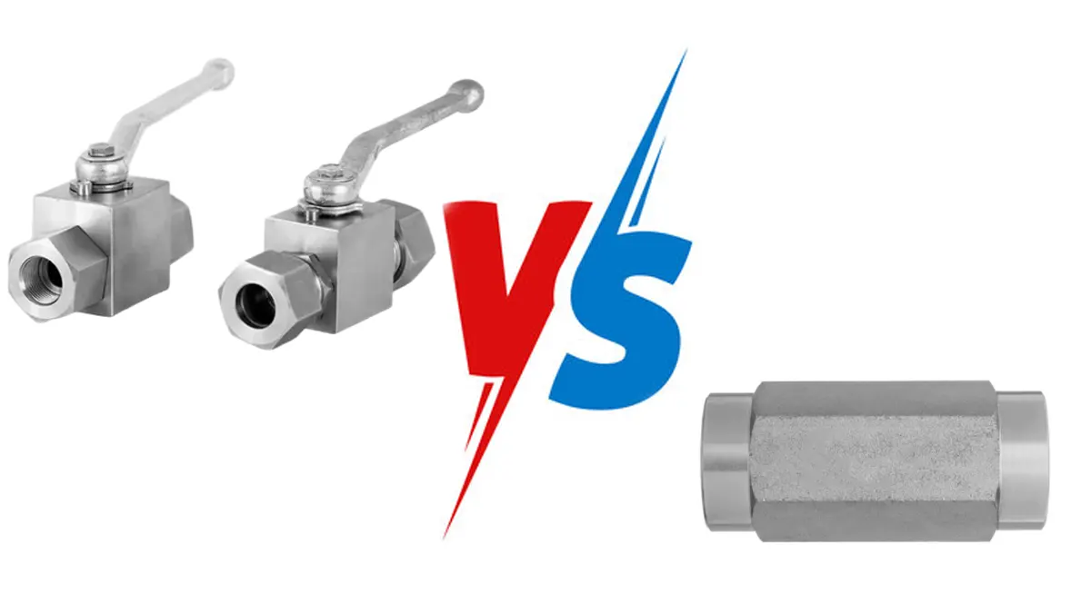 hydraulic ball valve vs check valve