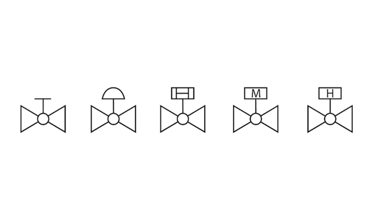 hydraulic shut off valve symbol