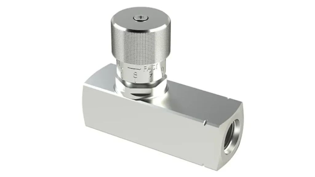how to adjust a hydraulic flow control valve