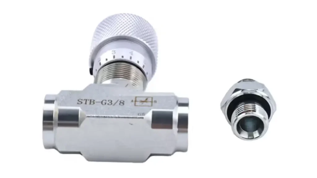 how to install a hydraulic flow control valve