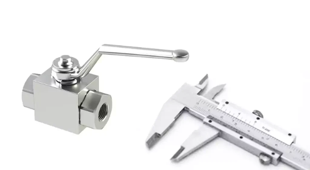 how to measure ball valve size