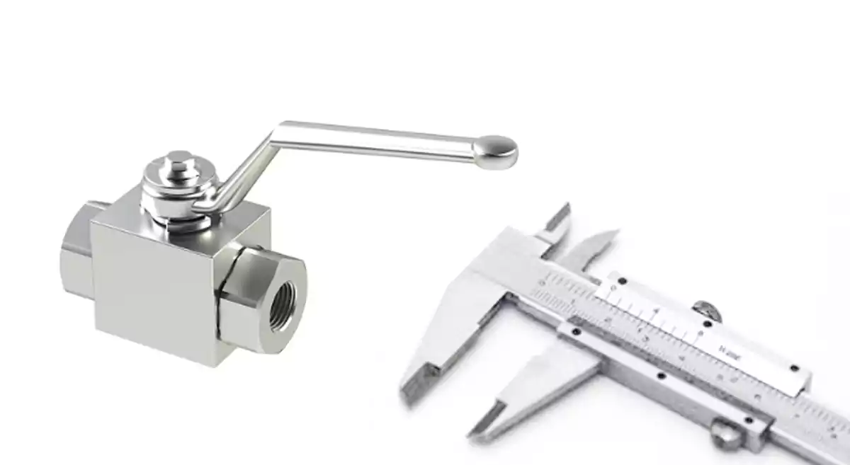 how to measure ball valve size