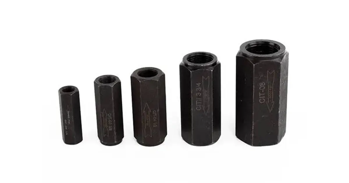 hydraulic check valve sizes