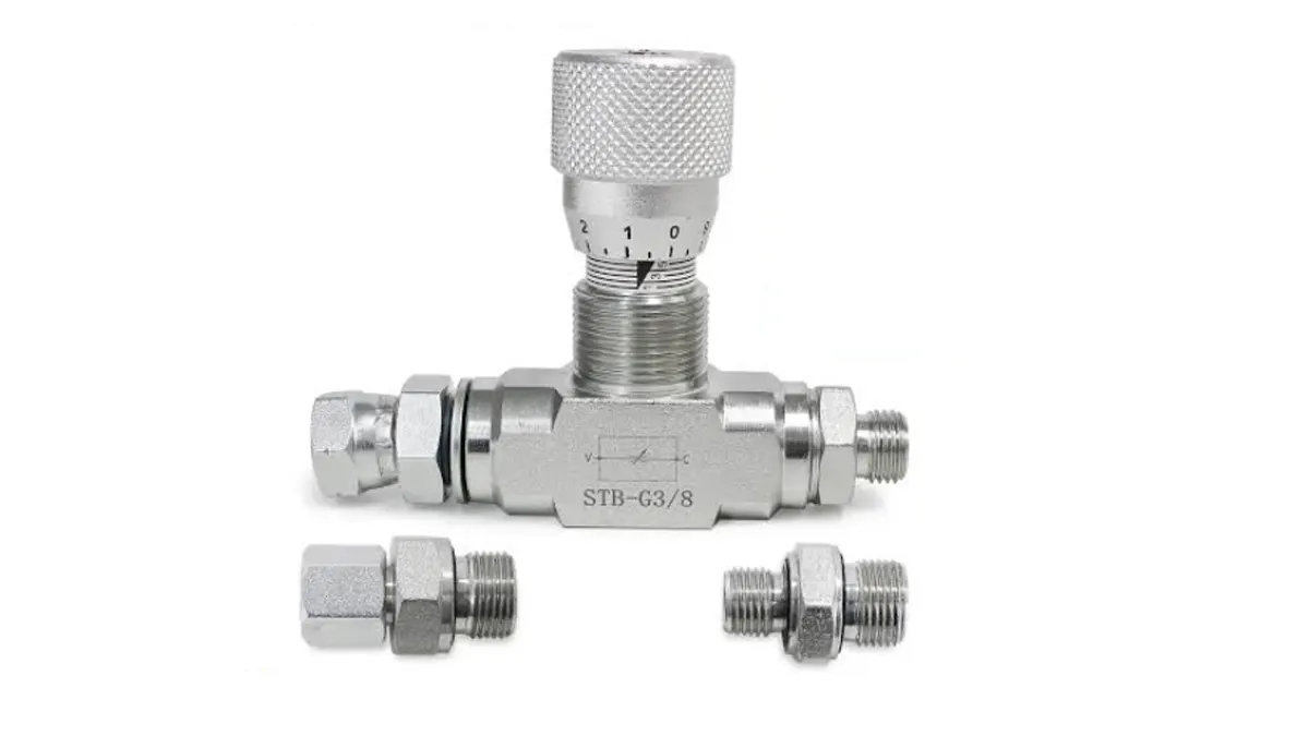 hydraulic flow control valve types