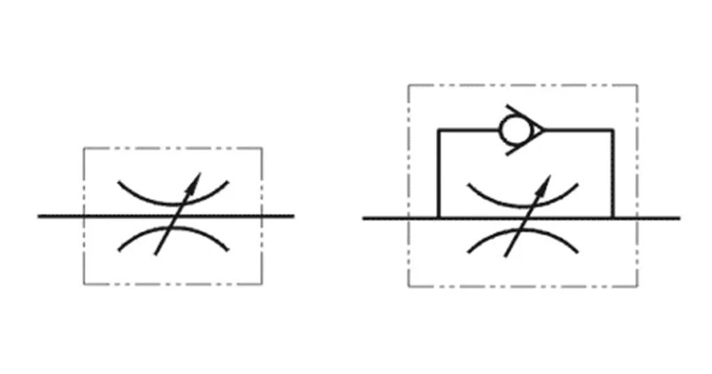 hydraulic throttle valve symbol