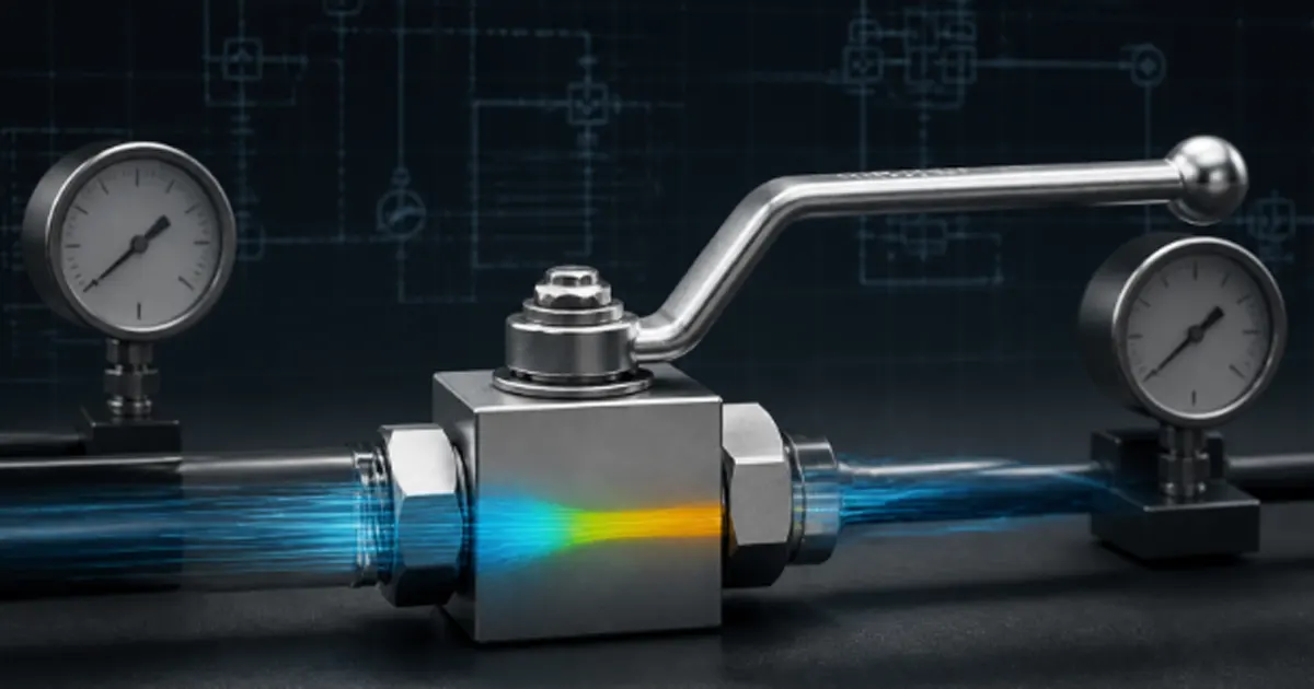 ball valve pressure drop calculation